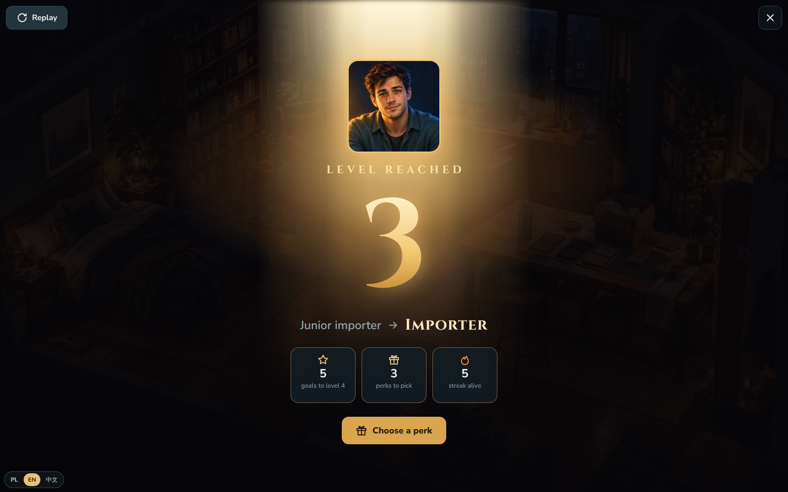 Level up